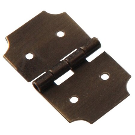 Hillman 5/8X1 ANTIQUE BRASS DECORATIVE HINGE 853008